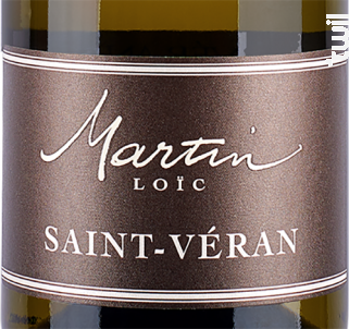 AOP Saint-Véran Etiquette Domaine Loïc Martin - French Bistrot